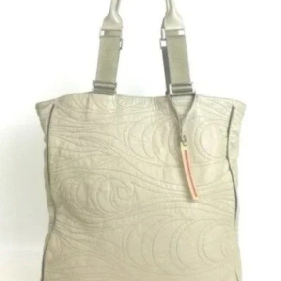 PRADA SPORTS Tote Bag Leather Nylon Paisley design - Picture 3 of 6